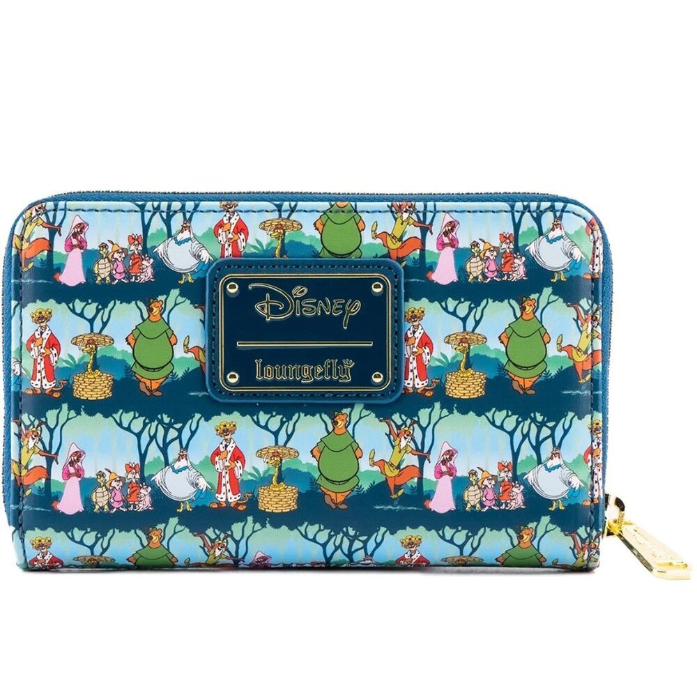 Loungefly Robin Hood Cast in Sherwood Forest Zip-Around Wallet